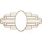Ekena Millwork Elizabeth Wood Fretwork Pierced Medallion, 32"W x 16"H x 8 3/4"IW x 15 1/8"IH x 3/8"T, Red Oak CMWP32X16X0375EBRO - alternate 1